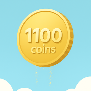 1100 gold coins